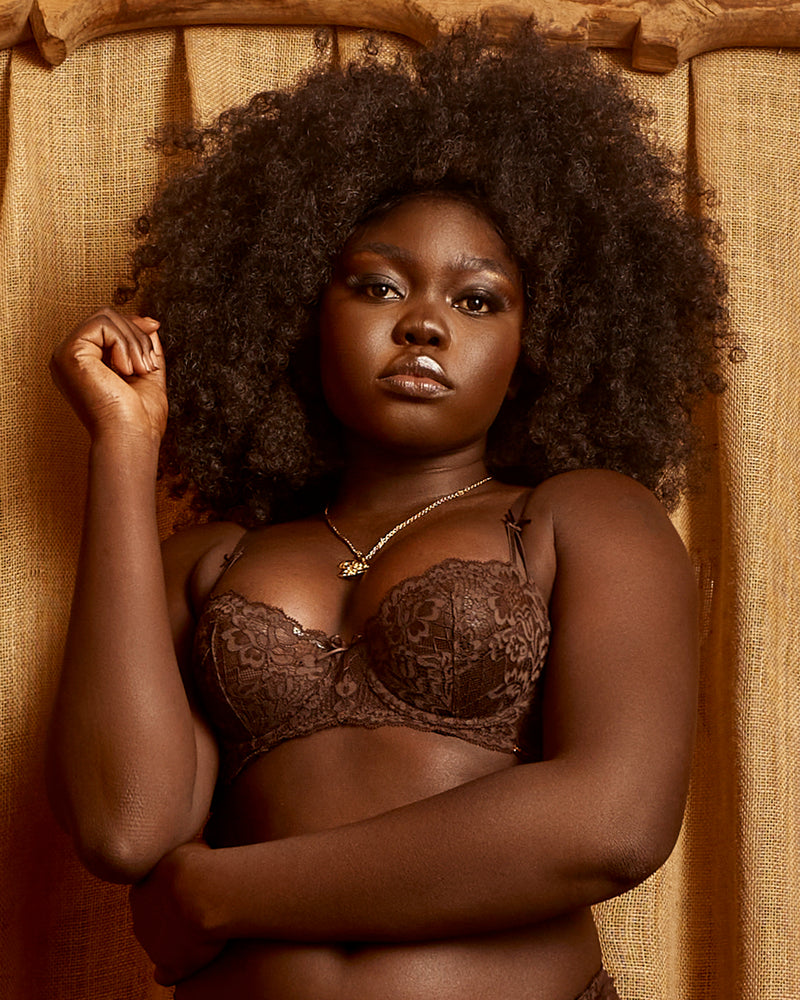Love on You Lace Bralette Cocoa