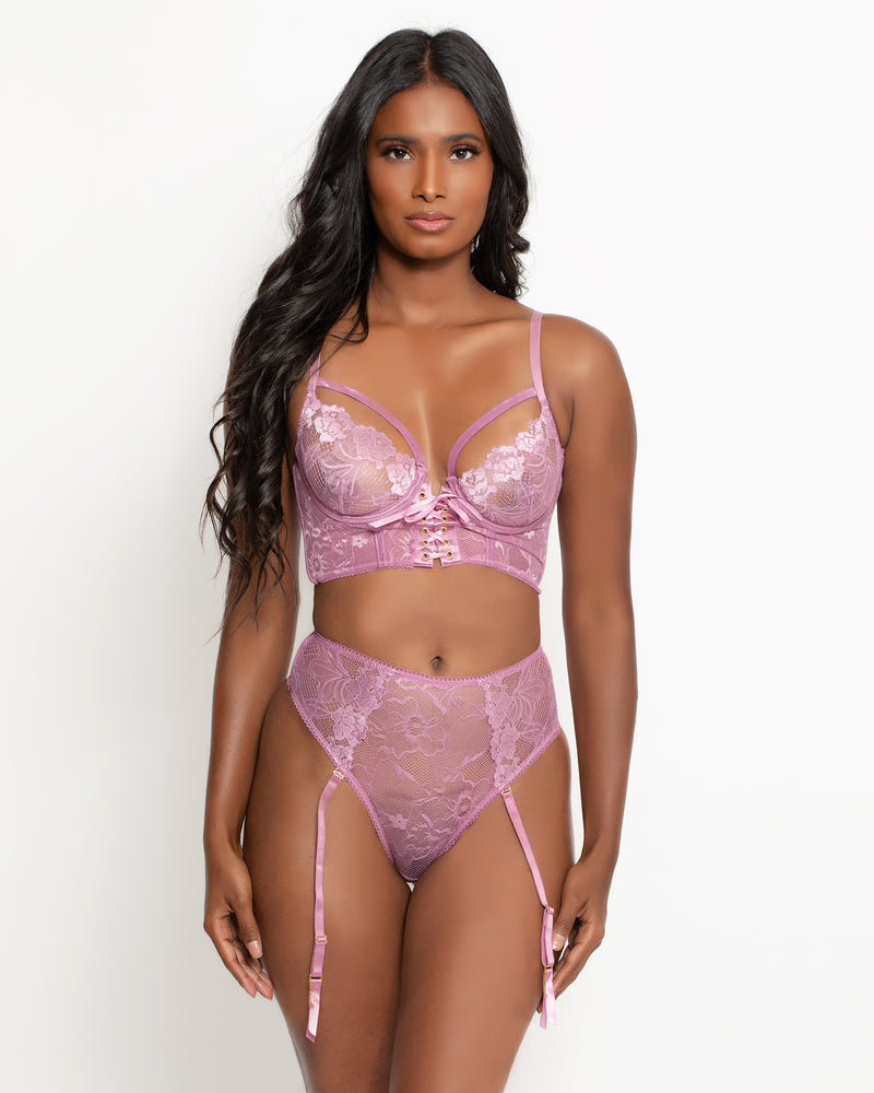 Lace and Satin Balconette Corset curated on LTK