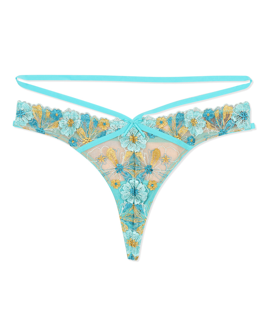 Jette Strappy Floral Lace Thong